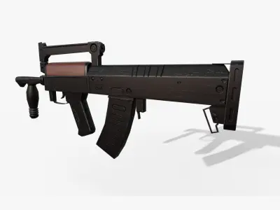 Groza Rifle Low-poly 3D model