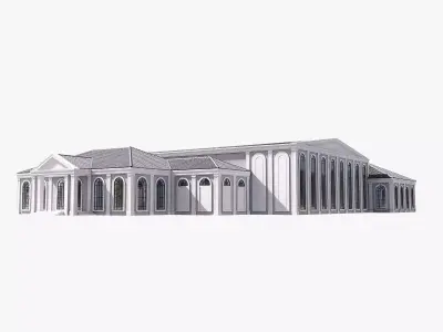 restaurant Low-poly 3D model purchase
