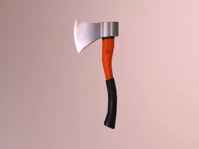Camping Axe Low-poly 3D model purchase