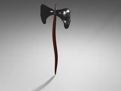 Stylized Axe Free low-poly 3D model buy
