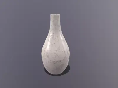 vase01 Low Poly Textured Free low-poly 3D model