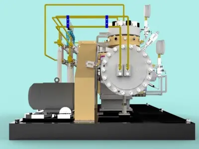 Diaphragm compressor 3D model