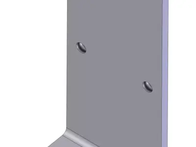 Universal Photo Sensor Bracket - L Type M2-5 3D model 3D model