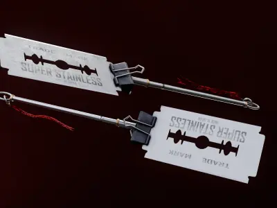 Game Ready Bladesword Low-poly 3D model