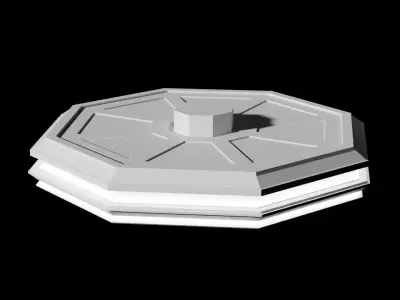 Sci-Fi Spaceship  Low-poly 3D model purchase