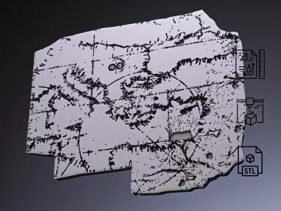 Cortona Chart Map RoZ 3D print model