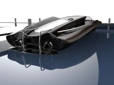 Speed Boat B7R Free 3D model