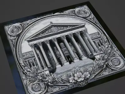 Building House Pendant Medallion 3D print model 13