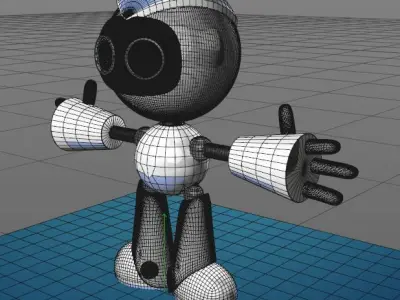 Simple Robot 3D model