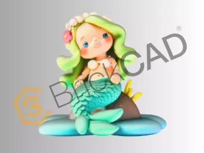 Mermaid 3D Model High Detail Fantasy Character 3D model