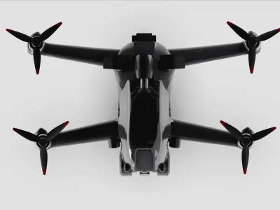 Drone Free low-poly 3D model