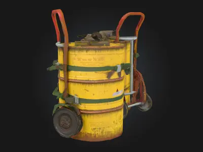 Toxic Transport  Hazardous Cargo on the Move 3D model