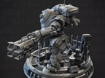 Iron Char-mander 100mm Static Set 3D print model