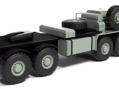 MIM 104 Patriot Air Defense Missile System HEMTT Truck 3D model