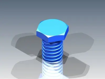 bolt screw Free 3D model purchase