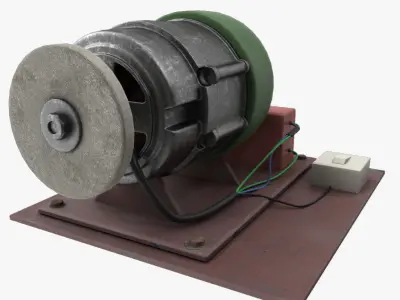 Grindstone handmade vray da1 Free low-poly 3D model