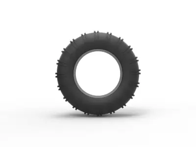 Dune buggy rear tire 22 Scale 1 to 25 3D print model
