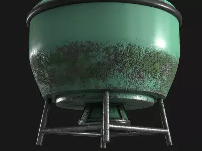 Sea Buoy v2 Low-poly 3D model