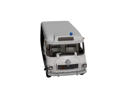 1960s Vintage Ambulance Antique Classic Emergency Vehicle 3D model
