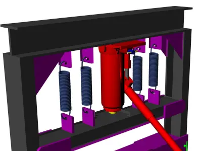 pressing machine 3D model