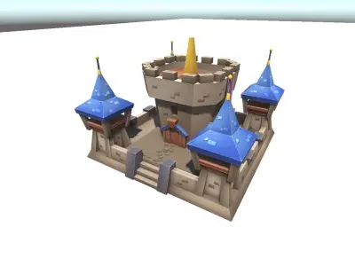 Fantasy Buildings Pack Low-poly 3D model