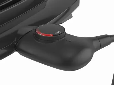 Dome Lid Electric BBQ Grill Black 3D model