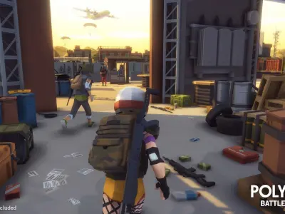 POLYGON - Battle Royale Low-poly 3D model