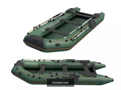 Inflatable boat Collection 3D Model Pack