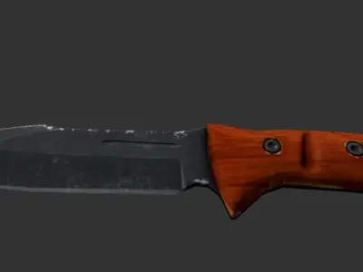 Combat Knife Free low-poly 3D model shop