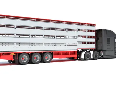 Animal Transporter Truck 3D model
