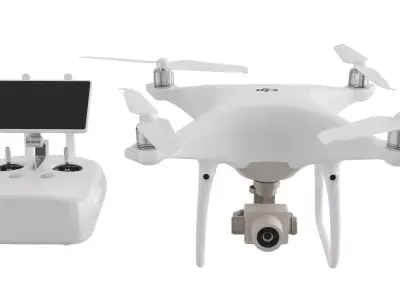 Quadcopter DJI Phantom 4 Pro BLENDER 3D Model Cycles 3D model