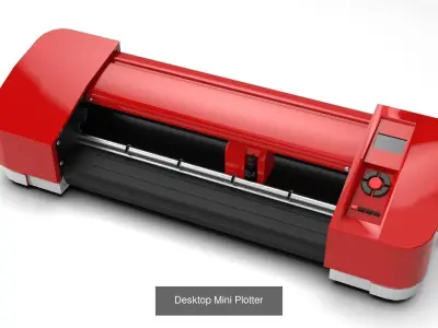 Cutting Plotter Collection - Vinyl Sticker Cutter 3D Model Pack