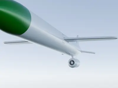 KH-55 Russian Cruise Missile 3D print model