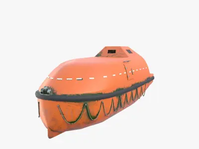 Life boat V1 3D model