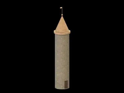 Medieval Castle Module 10 Low Poly PBR Realistic Low-poly 3D model