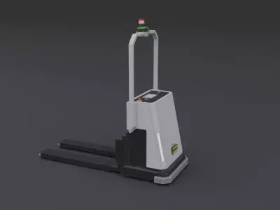 Automated Guided Vehicle - Low Poly Free low-poly 3D model