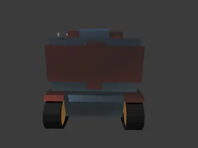 war tank cartoon Free 3D model
