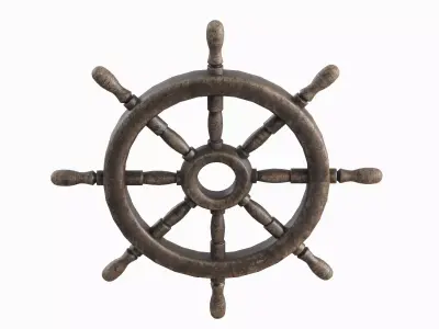 Vessel Wheel 06 Low-poly 3D model