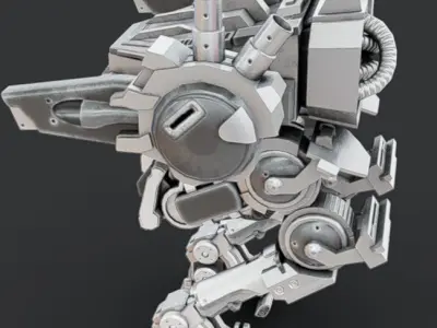 Mech 14 - Read Description Low-poly 3D model