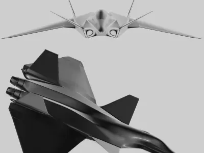 Sixth-generation fighter 3D print model