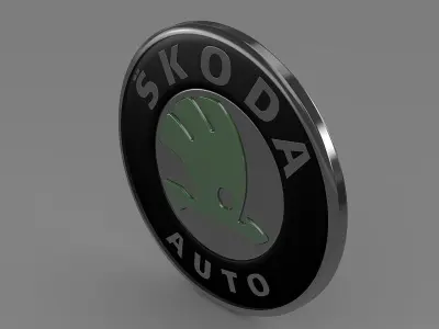 Scoda old logo 3D model