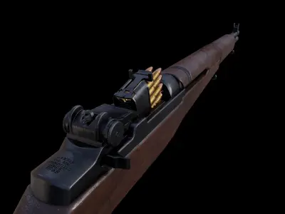 M1 Garand - Game and VR Ready Low-poly 3D model