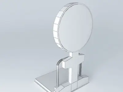 Eco Platform Scale  Old Steam Days Free 3D model