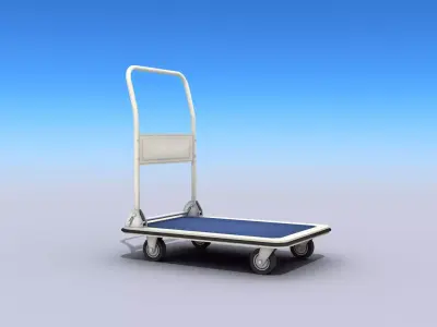 Transport Cart Low-poly 3D model purchase