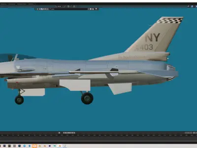 F-16 fighter jet Free 3D model