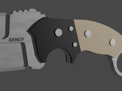 RANDY KNIFE Free low-poly 3D model