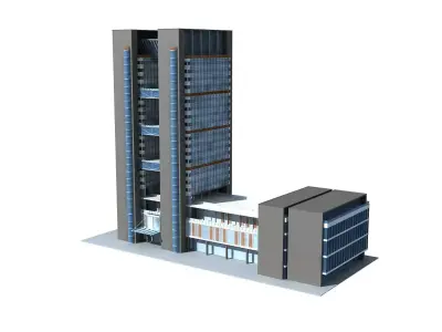 Office Building 3D model 280