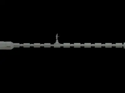 Discovery 1 low-poly Spaceship from Cosmical Odyssey Movie Free 3D model