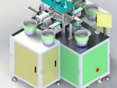 Printer accessories bearing automatic assembly machine 3D model