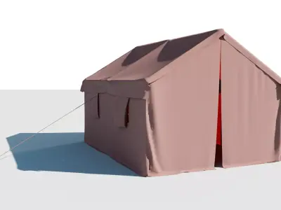 Tent model Free low-poly 3D model